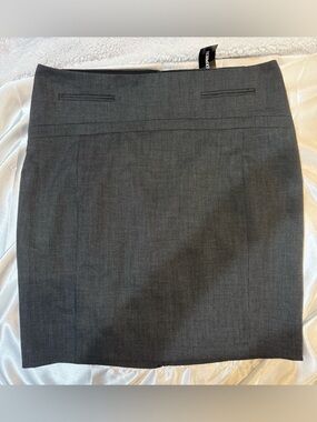 Express Charcoal Mini Skirt - Classic Office Staple